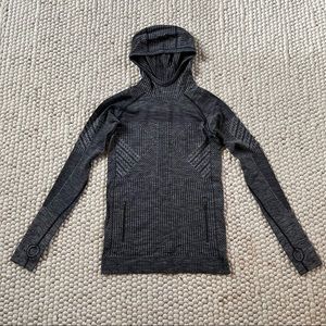 RARE lululemon athletica Charcoal Gray Seamless Hoodie